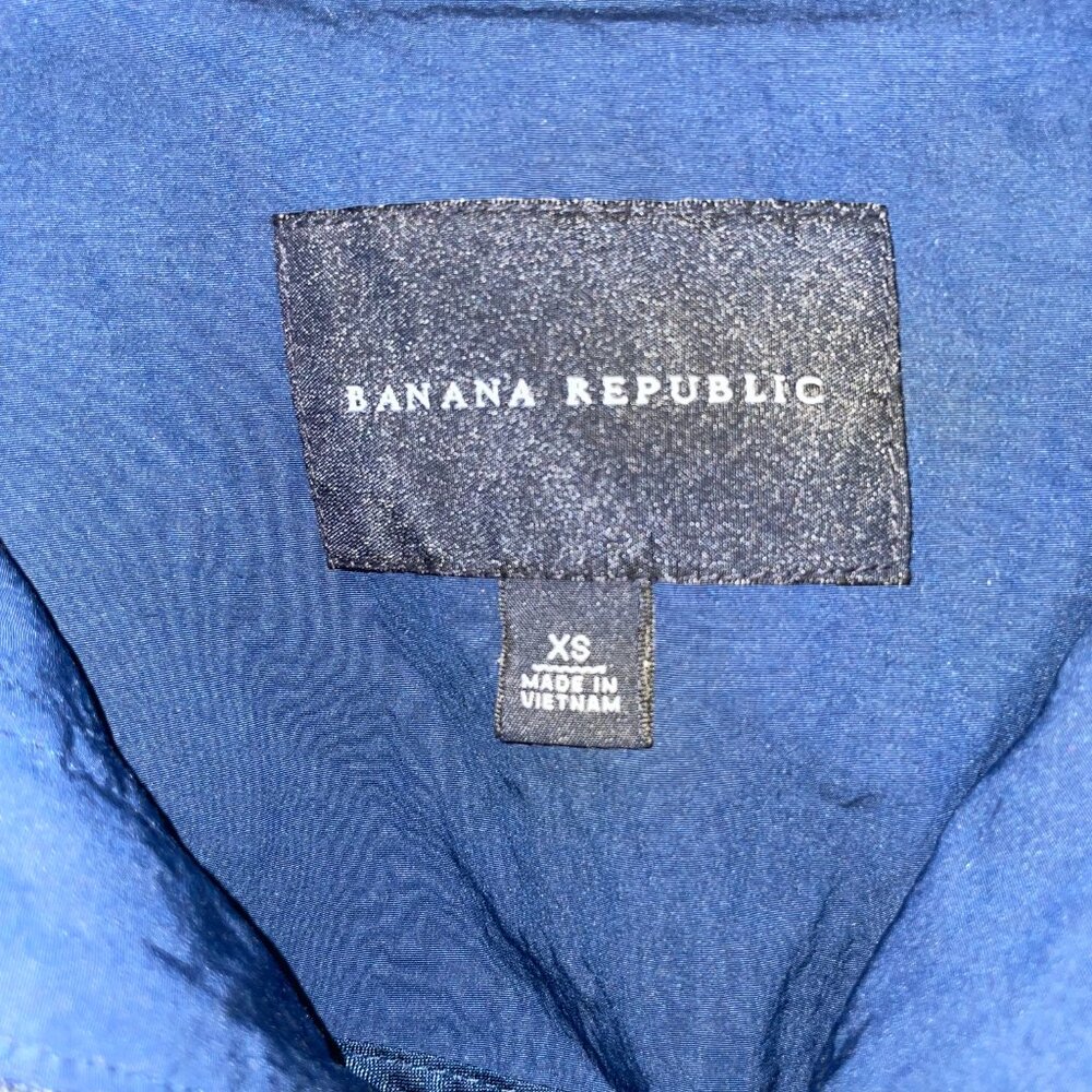 Banana Republic Women’s Parka Blue XS Nylon Adjustable Waist Jacket Outdoors - Picture 14 of 14